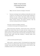 Narcisizmo vaizdavimas mitologijoje ir literatūroje. Planas