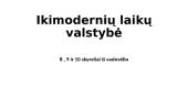 Ikimodernių laikų valstybė