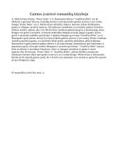 Gamtos įvairovė romantikų kūryboje (pastraipa)