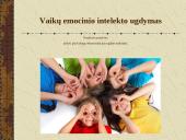 Vaikų emocinio intelekto ugdymas 17 puslapis
