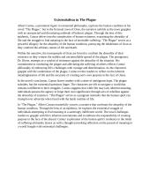 Existentialism in The Plague