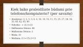 Matematikos statistikos projektas 6 puslapis