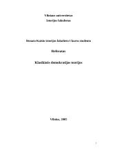 Klasikinės demokratijos teorijos