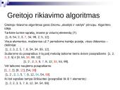 Rikiavimo algoritmai 11 puslapis