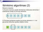 Rikiavimo algoritmai 6 puslapis