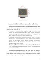 Kompiuterio ir jo darbo vietos ergonominis vertinimas ir rekomendacijų jo gerinimui paruošimas 15 puslapis