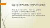 Kas viršesnis – popiežius ar imperatorius