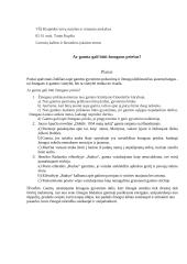 Ar gamta gali būti žmogaus priešu? Kalba su planu 4 puslapis