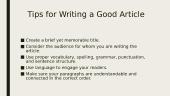How to Write An Article 3 puslapis