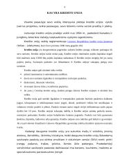 Kredito unijų veikla Lietuvoje 4 puslapis