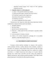 Krovinių pervežimai ir jų valdymas 9 puslapis