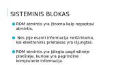 Sisteminis blokas (skaidrės) 6 puslapis