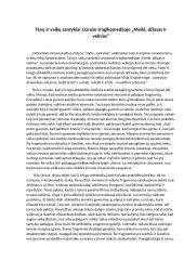 Tėvų ir vaikų santykiai J.Grušo tragikomedijoje „Meilė, džiazas ir velnias“