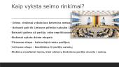 Kaip šiais laikais vyksta seimo rinkimai? 4 puslapis