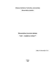 Laisvosios ekonominės zonos - realybė ar mitas?