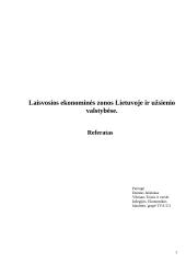 Laisvosios ekonominės zonos Lietuvoje ir užsienio valstybėse