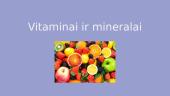 Vitaminai ir mineralai (skaidrės)