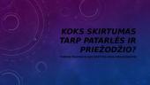 Koks skirtumas tarp patarlės ir priežodžio?