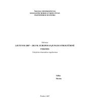 Lietuvos 2007–2013 metų Europos Sąjungos (ES) struktūrinė parama 1 puslapis