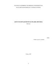 Lietuvos bendrasis vidaus produktas (apskaičiuotas išlaidų metodu) 1 puslapis