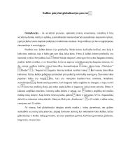 Kalbos pokyčiai globalizacijos procese