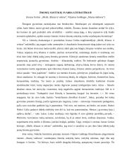 Žmonių santykių svarba literatūroje