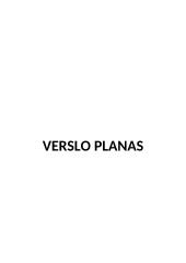 Verslo planas. Kavinė