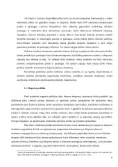 Lietuvos eksporto kitimo tendencijos prieš ir po įstojimo į Europos Sąjungą (ES) 5 puslapis