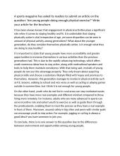 Are young people doing enough physical exercise?