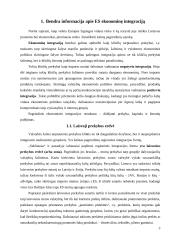 Lietuvos integracijos į Europos Sąjungą (ES) ekonominė nauda 4 puslapis