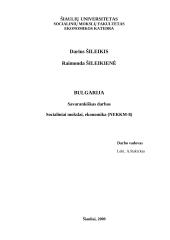 Lietuvos ir Bulgarijos palyginamoji analizė