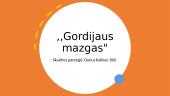 Gordijaus mazgas