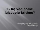 Laisvasis kūnų kritimas (skaidrės) 18 puslapis