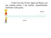 Tekstiniai judėjimo uždaviniai 15 puslapis