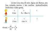 Tekstiniai judėjimo uždaviniai 20 puslapis