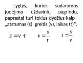 Tekstiniai judėjimo uždaviniai 3 puslapis