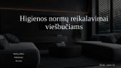 Higienos normų reikalavimai viešbučiams