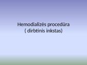 Hemodializės procedūra