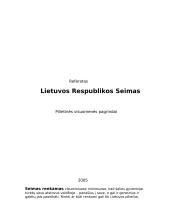 Lietuvos Respublikos Seimas