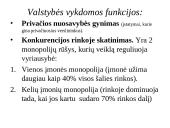 Valstybės vaidmuo rinkos ekonomikoje (skaidrės) 2 puslapis