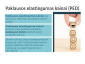 Paklausos elastingumas kainai (PED) 3 puslapis