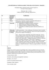 „Pasivaikščiojimas po Gedimino prospektą“ ekskursijos maršruto planas– konspektas