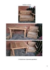 Lauko baldai iš palečių - lauko kėdė: technologijų mokyklinio brandos egzamino baigiamojo darbo aprašas 15 puslapis