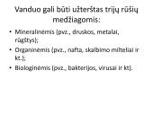 Vandens tarša, valymas ir apsaugos būdai 5 puslapis