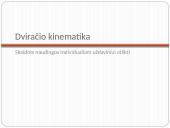Dviratis ir jo kinematika 15 puslapis