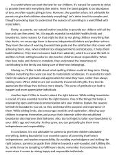 Is it advisable for parents to give their children absolutely everything?