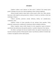 Logistikos reikšmė verslo sistemoje 14 puslapis