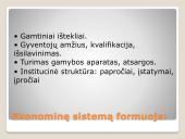 Ekonominės sistemos (skaidrės) 9 puslapis