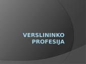 Verslininko profesija