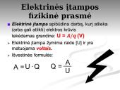 Elektros srovės stipris, įtampa, varža (skaidrės) 20 puslapis